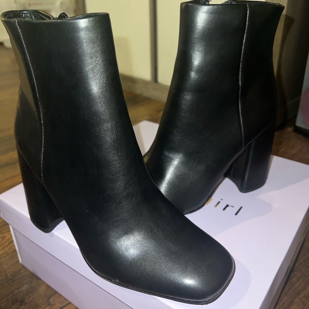 Black ankle boots
